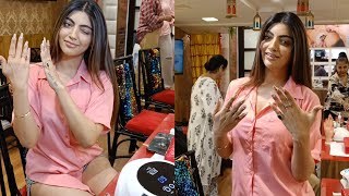 Akanksha Puri Spotted At Nail Art Studio In Andheri