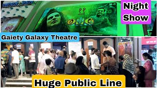 OMG 2 Movie Huge Public Line Night Show At Gaiety Galaxy Theatre In Mumbai