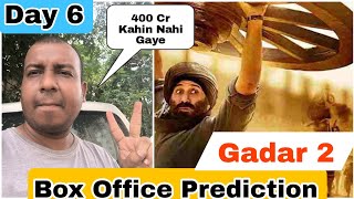 Gadar 2 Movie Box Office Prediction Day 6 In India