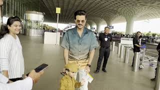ANIL KAPOOR SPOTTED AT AIRPORT DEPARTURE