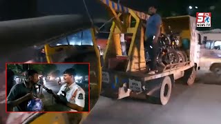 Sharab Pe Kar Gadi Chalane Walo Ke Khilaaf Police Action mein Guddimalkapur Hyderabad | SACH NEWS |