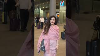 Bollywood Actress Fatima Sama Shaikh Spotted at Airport | Bollywood YT Shorts | Top Telugu TV
