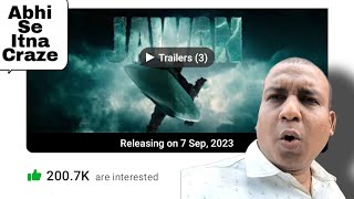 Jawan Movie Crosses 200K Plus Interest On Bookmyshow 18 Days Before Its Original Release