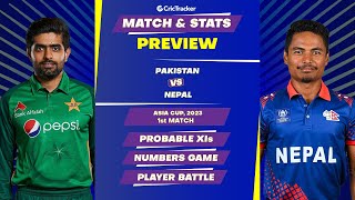 PAK vs NEP Asia Cup 2023 | 1st Match | Prediction | Match Stats Preview | CricTracker
