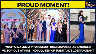 #ProudMoment! Yogita Walke, has emerged victorious at Mrs. India Queen of Substance 2023 pageant