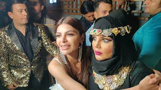 Sherlyn Chopra Kisses Rakhi Sawant Aaj Tak Editor In Chief Amit Tyagi Birthday Celebration