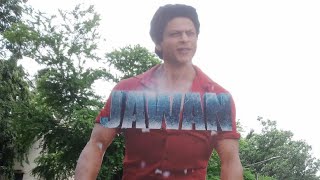 Jawan Movie Biggest Ever Cutout Poster Spotted At Gaiety Galaxy Theatre In Mumbai