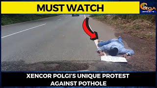 #MustWatch- Xencor Polgi’s unique protest against pothole