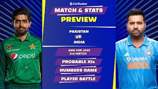 IND vs PAK Asia Cup 2023 | 3rd Match | Prediction | Match Stats Preview | CricTracker
