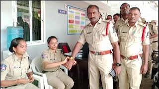 Hyderabad Police Celebrates Raksha Bandhan | Santosh Nagar Hyderabad | SACH NEWS |