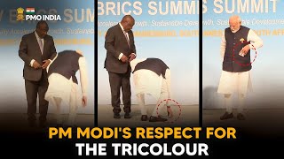Prime Minister Narendra Modi's respect for the Tricolour