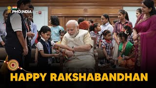 Happy Rakshabandhan ???? PM Narendra Modi celebrates the auspicious festival of Rakhi