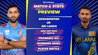 Afghanistan vs Sri Lanka Asia Cup 2023 | Match Preview Stats | Prediction | CricTracker