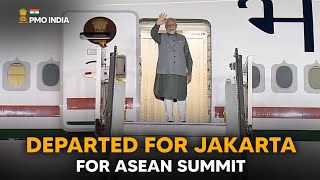 Prime Minister Narendra Modi departs for Jakarta for ASEAN summit
