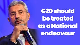 G20 is how much more interested the people of India, have gotten in the foreign policyI S Jaishankar