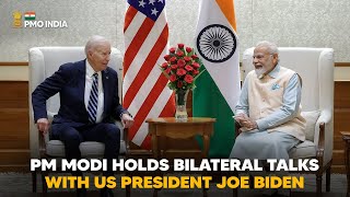 PM Narendra Modi holds bilateral talks with US President Joe Biden