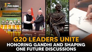 G20 Leaders Unite- Honoring Gandhi and Shaping One Future Discussions