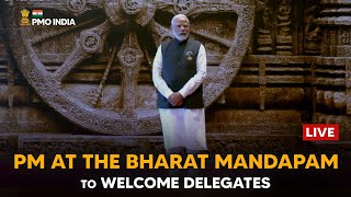 Welcome to G20: PM Modi Receives Heads of Delegations at Bharat Mandapam for the summit