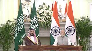PM Modi & Saudi Arabia Crown Prince MB Salman at the Signing of MoUs
