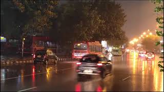 शनिवार शाम दिल्ली में झमाझम बारिश, NSP एरिया