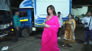 SHILPA SHETTY SPOTTED AT INDIA'S GOT TALENT SET FOR SHOOT IN FILMCITY