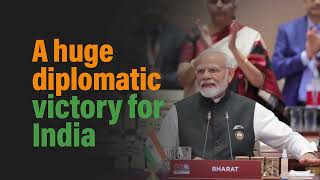A huge diplomatic victory for India
