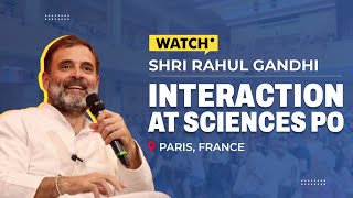 WATCH: Shri Rahul Gandhi interacts with the students and faculty at Sciences PO University in Paris.