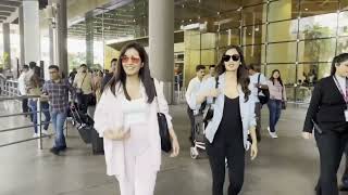 Raashi Khanna and Manushi Chhillar spotted on arrival at the airport