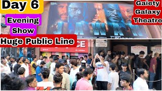 Jawan Movie Huge Public Line Day 6 Evening Show At Gaiety Galaxy Theatre In Mumbai