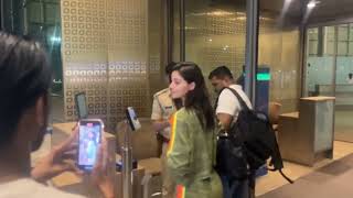 Ananya Pandey left for Budapest from Mumbai, seen at the airport