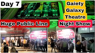 Jawan Movie Huge Public Line Day 7 Night Show At Gaiety Galaxy Theatre In Mumbai