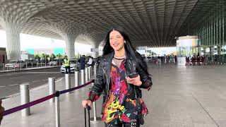 Salaar actress Shruti Haasan, traveling to Dubai, seen at the airport