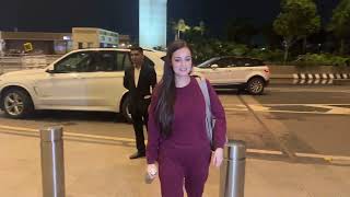 Dia Mirza was seen leaving the airport