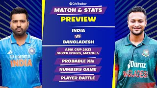India vs Bangladesh Super 4, 6th match | Match Stats & Preview | CricTracker