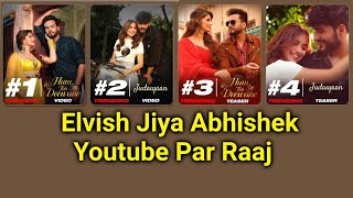 Elvish Abhishek Aur Jiya Ka Youtube Par Raaz, TRENDING Par Songs
