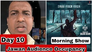 Jawan Movie Audience Occupancy Day 10 Morning Show