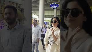 Actress Rashmika Mandanna Spotted @ Mumbai Airport |Top Telugu Tv