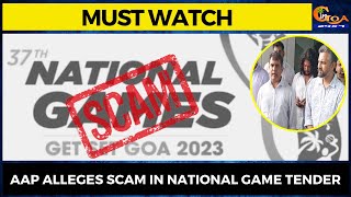 #MustWatch- AAP alleges scam in national game tender
