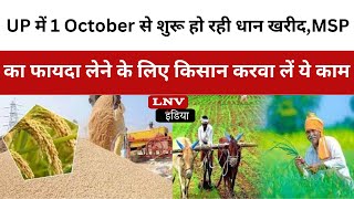 UP में 1 October  से शुरू हो रही धान खरीद,MSP का फायदा लेने के लिए किसान करवा लें ये काम