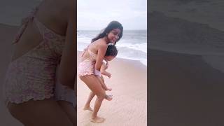 #Shriya மகனுடன் Beach atrocities Cute Son ????  #shriyasaran #newstamil24x7 #shorts