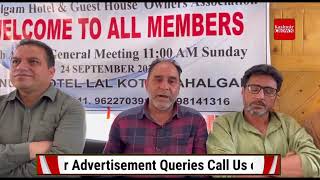 Today on 24 September 5th Annual General meeting held at Pahalgam by Hotel & Guest House Owners