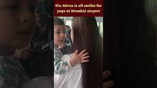 Dia Mirza is all smiles for paps at Mumbai airport | Janta TV | #diamirza #bollywood #shorts