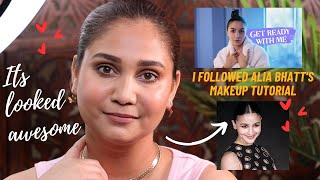 Tried Following Alia Bhatt's GRWM for Gucci Event Using Affordable Makeup + A lot of Talking #makeup