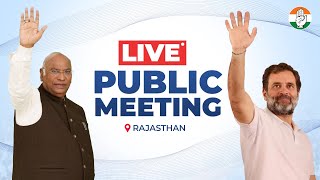 LIVE: Shri Mallikarjun Kharge and Shri Rahul Gandhi address the public in Jaipur, Rajasthan.