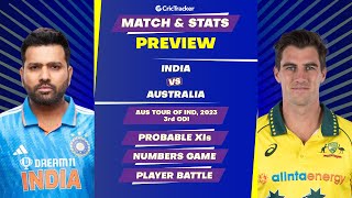 India vs Australia 3rd ODI | Match Preview and Stats | Prediction | Crictracker