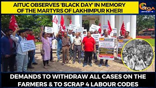 AITUC observes 'Black Day' in memory of the Martyrs of Lakhimpur Kheri.