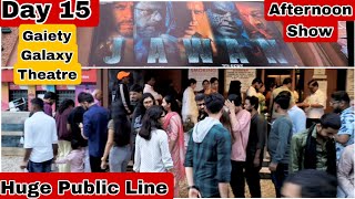 Jawan Movie Huge Public Line Day 15 Afternoon Show At Gaiety Galaxy Theatre In Mumbai