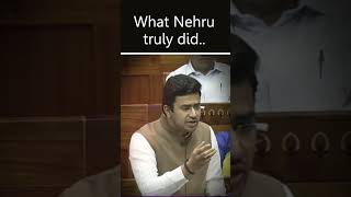 What Nehru truly did... | Tejasvi Surya  #shortsvideo
