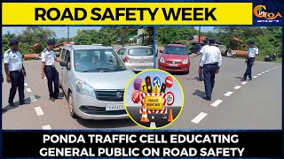 #RoadSafety Week- Ponda Traffic cell educating general public on road safety