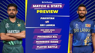 Pakistan vs Sri Lanka | ODI World Cup 2023 | Match Stats Preview Pitch Report Playing11 |CricTracker